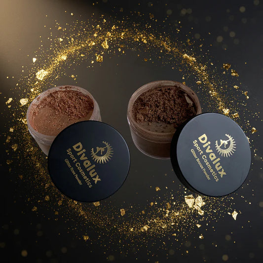Divalux Glitter Powder- Polvere Illuminante Glow & Shine (Rose/Bronze)
